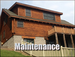  Pilot Mountain, North Carolina Log Home Maintenance